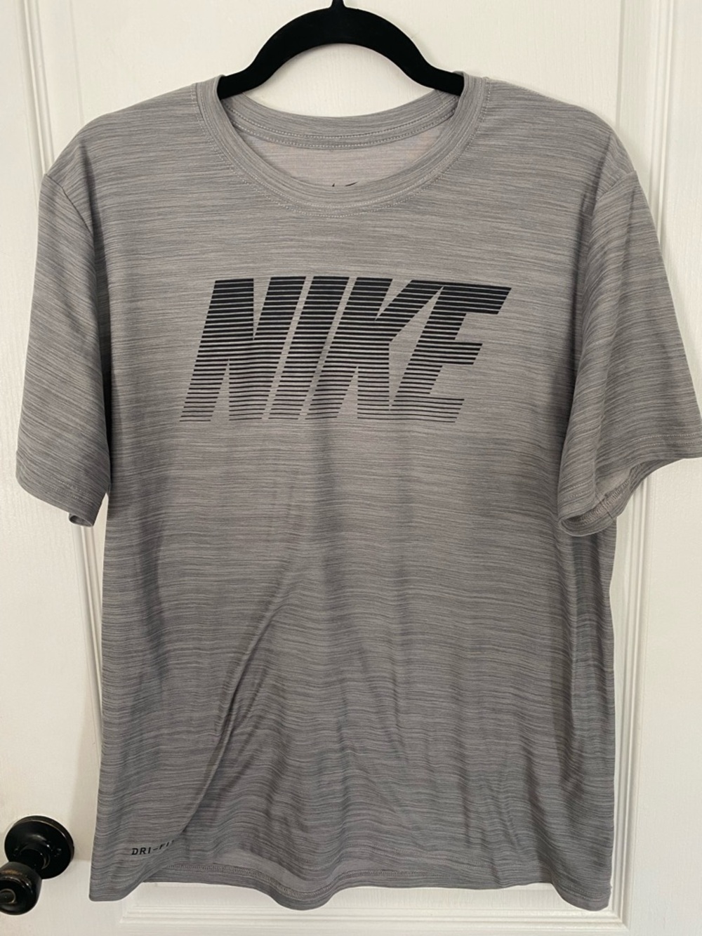 Nike Gray Heather Short-Sleeve Logo Tee